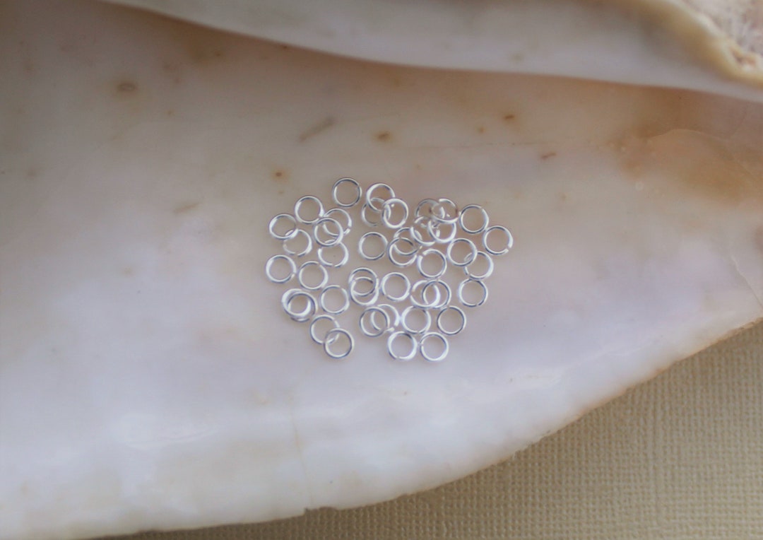 300/600 Pcs Bright Silver 4mm Extra Strong Jump Rings - 24 Gauge Lead ...