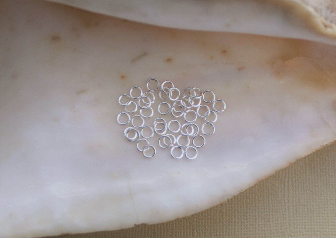 300/600 Pcs Bright Silver 4mm Extra Strong Jump Rings - 24 Gauge Lead ...