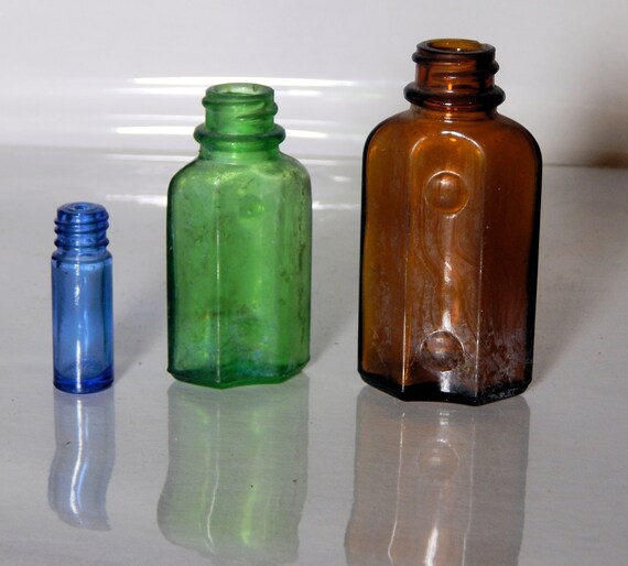 Three vintage screw top bottles Etsy