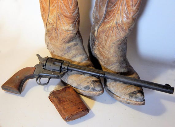 Western Collection Boots & leather covered hip fla