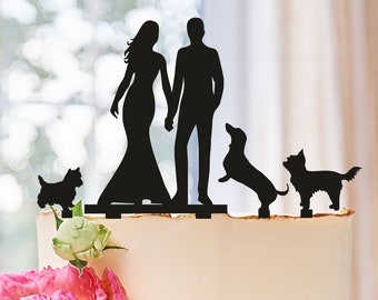 dog I licked it its mine, FREE SHIP funny cake topper Collie dog wedding cake topper pawsnclaws collie