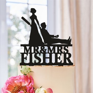 Cricket Wedding Cake Topper, Cricket Player Cake Topper, Wedding Cake Topper, Personalized wedding cake topper, custom cake topper (0302)