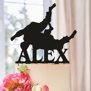 Judo Birthday Cake Topper,Birthday Cake Topper,karate Cake Topper,kung fu Cake Topper,aikido Cake Topper,WRESTLING Cake Topper,Jiu-jitsu 514