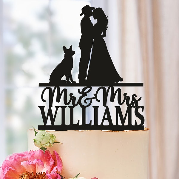 Western wedding cake topper,  Cowboy wedding cake topper, Country wedding cake topper, Mr And Mrs Cake Topper, Personalized Cake Topper 590