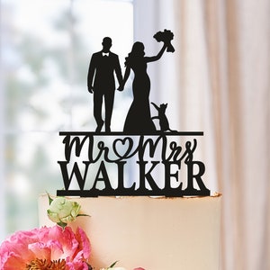 Wedding cake topper with cat, Сake toppers for wedding, Cat cake topper, Mr and Mrs with cats, Cats Couple Cake Topper, Cats wedding 0559