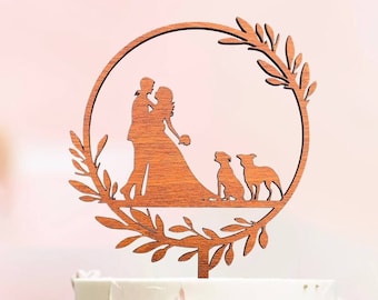 Boho Floral Cake Topper