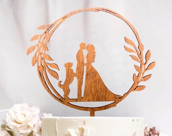 Décoration de gâteau de mariage floral bohème avec chat, décoration de gâteau en bois couronne avec chat, décoration de gâteau de mariage, mariage à thème chats, décoration de gâteau avec animaux de compagnie