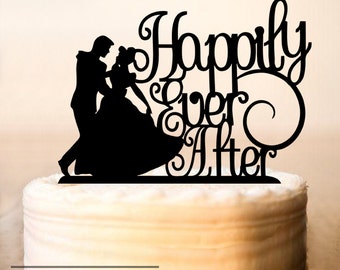 cinderella wedding cake topper