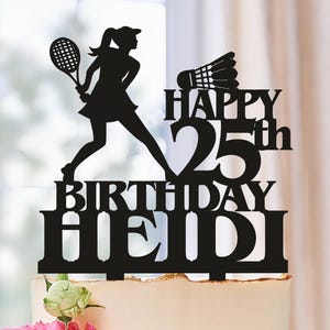 Badminton Geburtstag Tortendeko, Badminton Tortendeko, Badminton Cake Topper, Badminton Geburtstag Tortenstecker, Badminton Cake Topper