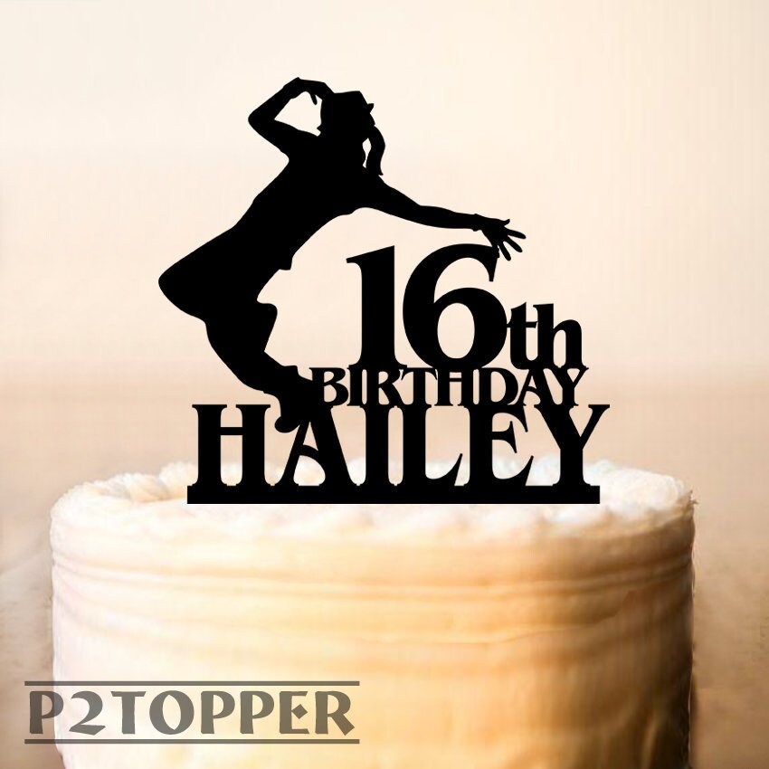 Hip Hop Dancers Cake Topperdisco Dance Cake Toppermodern Etsy