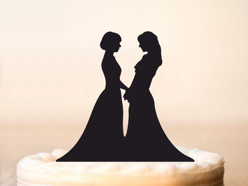 Lesbian Wedding Cake Topper, same sex wedding, lesbian Cake Topper,lesbia.....