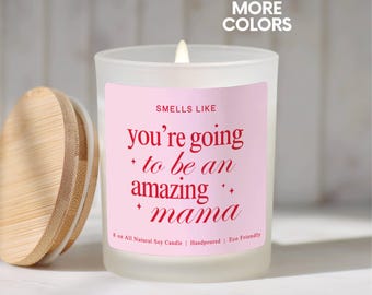 Amazing Mama Expecting Mom To Be Candle Gift, Pregnancy Baby Shower Gifts New Mom Candle, Pregnant Mom Gift Mothers Day Gift, C19
