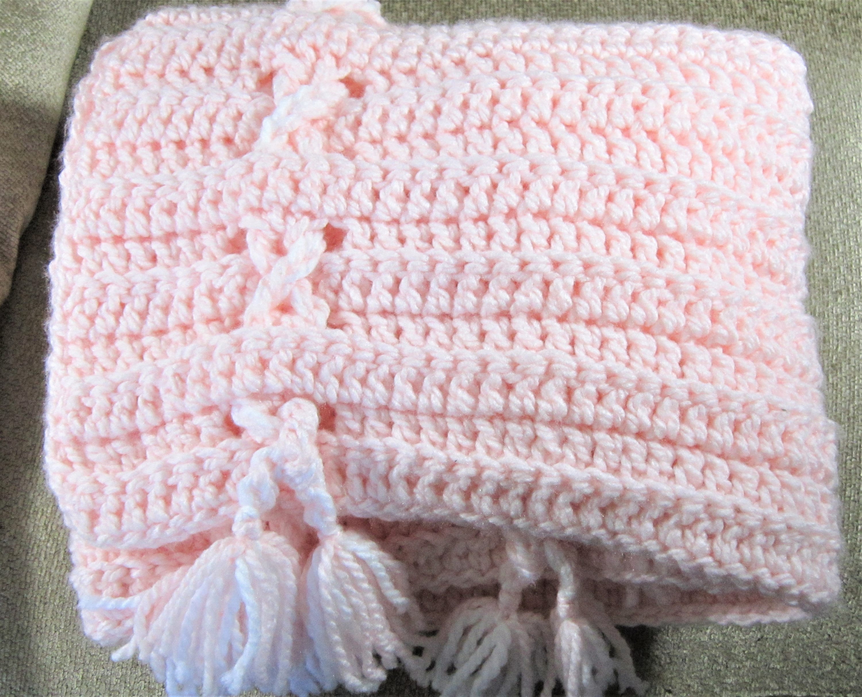 NEW White Cuddly Soft Beautiful Crochet Christening Baby Afghan Blanket