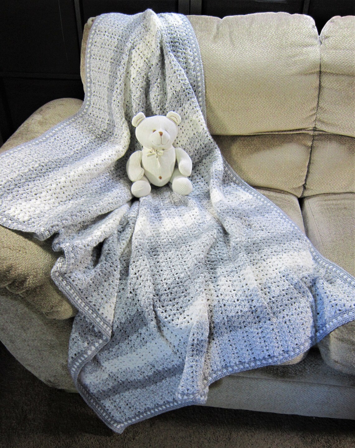 NEW EXTRALARGE GRAY Baby Blanket Extra Large Grey Baby Etsy