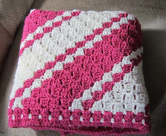 dark pink baby blanket