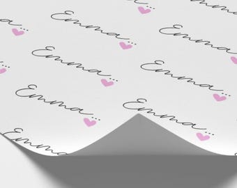 NAME Personalised Gift Wrap / Personalised Birthday Wrapping Paper / Personalised Gift Wrap / Gift Wrap / Custom Bespoke Wrapping Paper