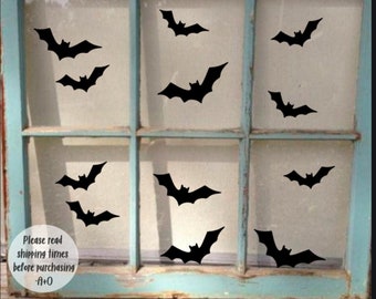 Bat Halloween Decal, Halloween Sticker, Halloween Window Decal, Bat Decal, Halloween Decoration, Halloween window stickers, Halloween decals