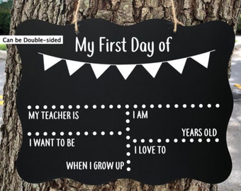 Back to School Sign,First Day of School Sign,First Day of School Board, Last Day of School Sign, Back to School Photo Prop Custom Sign