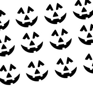 Vinyl Decal: Set of 10 Pumpkin Vinyl Decals , Jack-o'-lantern decals, pumpkin faces, pumpkin decals, DIY pumpkin, halloween decor, faces