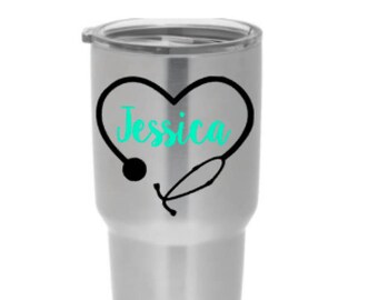 Nurse Decal, Nurse Gift, Nursing Decals, Nurse Decals, Yeti Decal Nurse, Gifts for Nurses, Car Decal Nurse, Nursing Yeti Decal, Doctor Decal