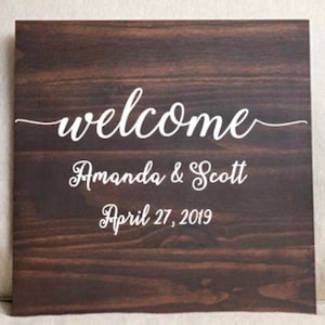 Wedding Welcome Sign, Mirror Decal, Flourish Heart Wedding Mirror Vinyl Decal, Welcome Mirror, Hashtag Sign, Bridal Shower, Baby Shower