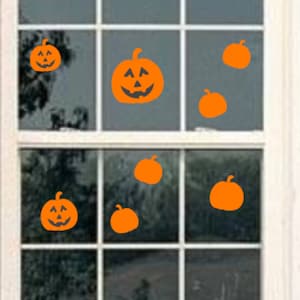 pumpkin window decal,halloween window cling, halloween window decal, window decal, halloween decals, pumpkin decal, jackolantern decal