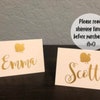 Weddng Tent Place Card Meal Stckers, Weddng Meal Decals, Menu