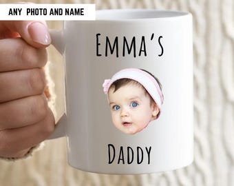 Custom Baby Face Mug, Personalized Baby Face Photo Coffee Mug, Custom Kids Photo Mothers Day Mug, Personalized Photo Mug For Dad