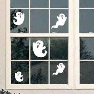 Halloween Ghosts Wall Decals-Spooky Ghost Wall Decals-Halloween Ghost Decal-Spooky Ghost-Ghost Wall stickers-Halloween Decorations-window