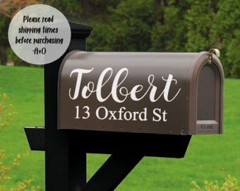 Mailbox Decal, Mailbox Sticker, Custom, Mailbox Number, Street Name, Mailbox Decals, Sticker, Decal, Mailbox, Personalized, Mailbox