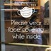 Please Wear a Mask for Window Decal, Wear a Mask Sign, Wear a Mask ...