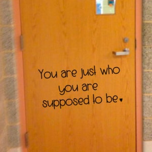 You are perfect, door decal, school door decal, school decal, we are awesome, school decals, inspirational door, classroom door decals