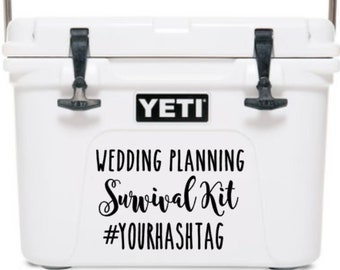 Yeti Cooler Decal-Name Decal-Monogrammed Cooler-Boater Gift-Yeti Tundra Monogram-Yeti Roadie Decal-Water Cooler Decal-Wedding Planning Decal