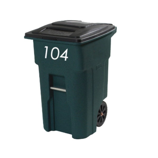 Personalized Trash Garbage, Can Bin Address Decal, Sticker Label, Trash bin label, Trash can label, Trash can decal, Garbage can decal