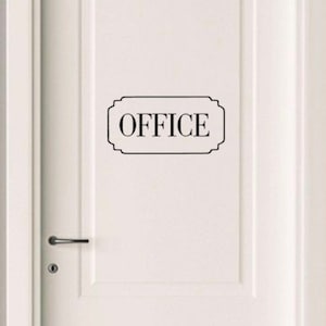 home office decal, office door decal, office decal, home office sticker, office door sticker, home office, work at home decal, work at home