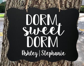 College Roommate Dorm Room Sign, Dorm Sweet Dorm Banner Personalized University Student's Name, College dorm sign, dorm sweet dorm,dorm room