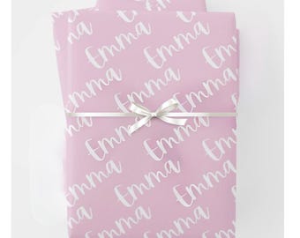Custom Name Personalized Wrapping Paper, Custom Wrapping Paper, Gifts for Her, Wrapping Paper for Gifts, Custom Gift Wrap, Gift Wrap Roll