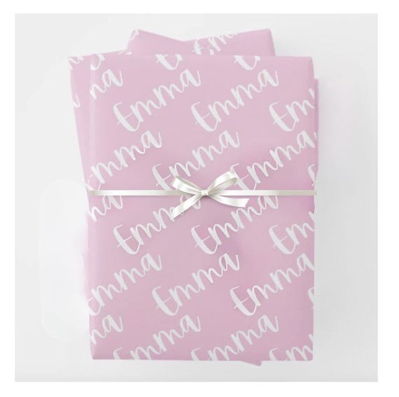 Custom Name Personalized Wrapping Paper, Custom Wrapping Paper, Gifts for Her, Wrapping Paper for Gifts, Custom Gift Wrap, Gift Wrap Roll