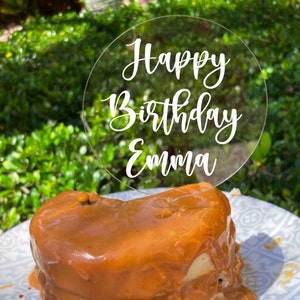 Custom wood / Acrylic Topper Happy Birthday, Cake Toppers, Custom birthday cake topper,acrylic cake topper,custom cake topper,happy birthday