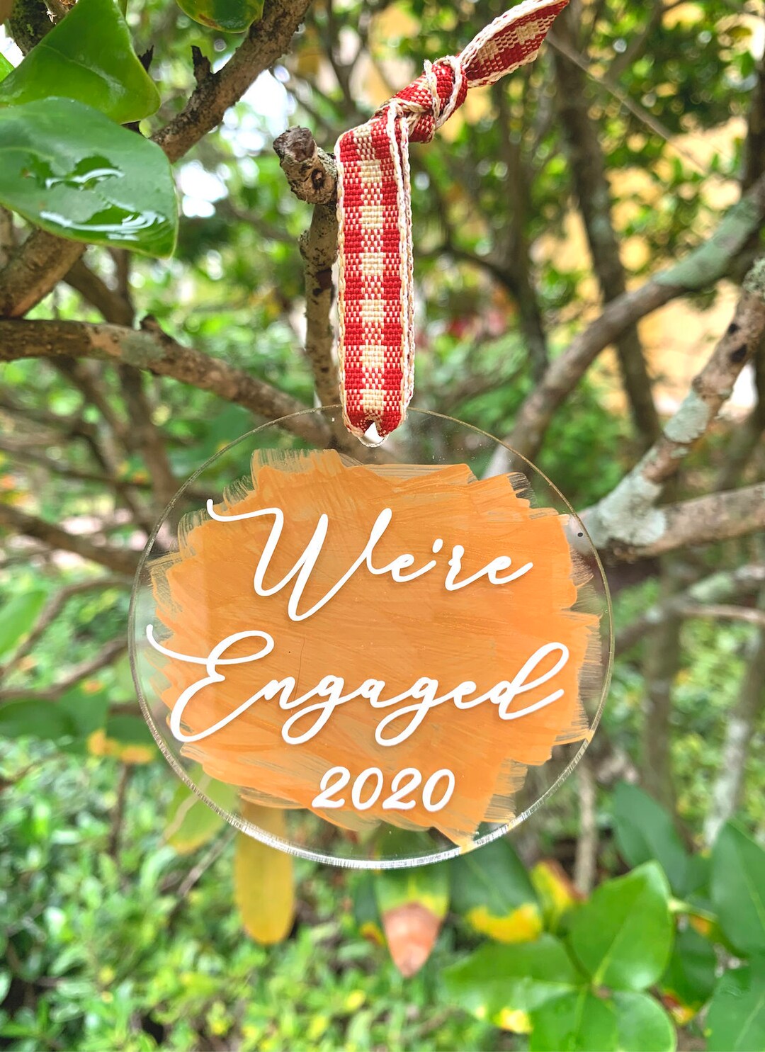 Engaged Ornament Engagement Ornament Engagement Gift Custom Ornament