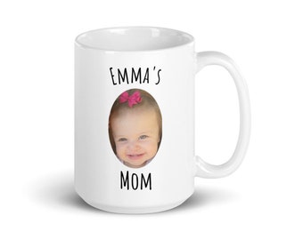 Custom Baby Face Mug, Personalize Child Photo Coffee Cup for Dad / Mom, Mug with Baby Picture,Mothers Day Gift, Christmas Grandchild Mug