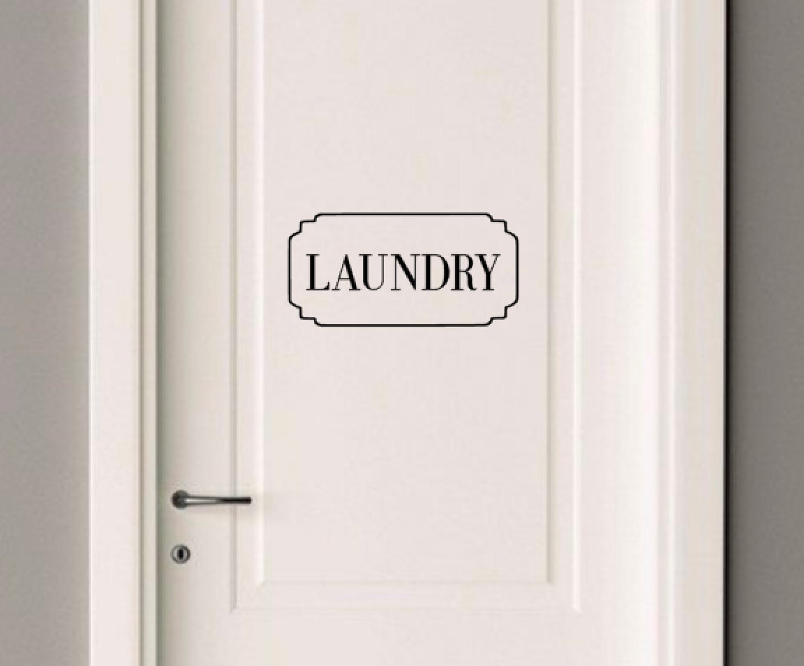 Laundry Room Door Decal Laundry Decal Laundry Room Door Etsy