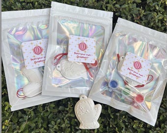 Christmas craft kit-paint your own Christmas decor-paint your own christmas tree santa snowman-Christmas Eve box fillers-activity