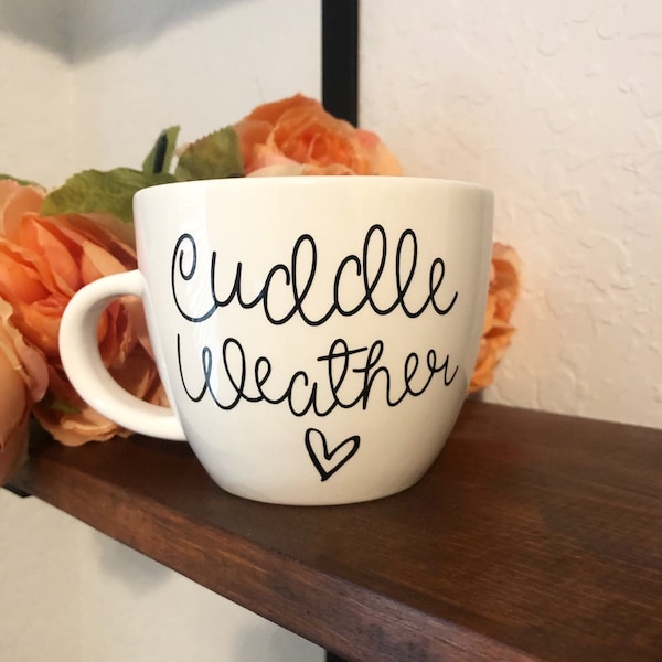 cuddle weather mug, winter mug, cuddle season mug, cuddle weather, coffee mug, winter coffee mug, coffee mugs, gift for her, gift for cowork