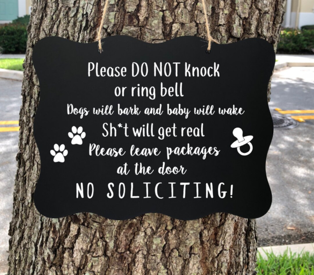 Do Not Knock Crazy Dogs, Do Not Knock, No Soliciting Sign, Crazy Dogs ...