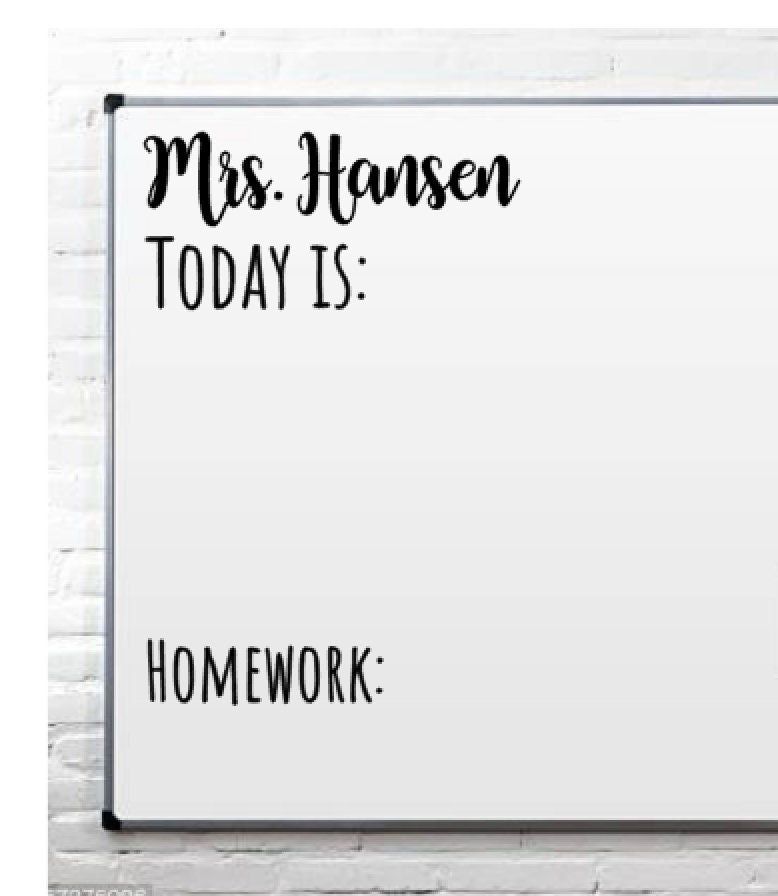 Teacher Name Decal, Today Is Decal. Vinyl Decal, Classroom Decor, Wal…