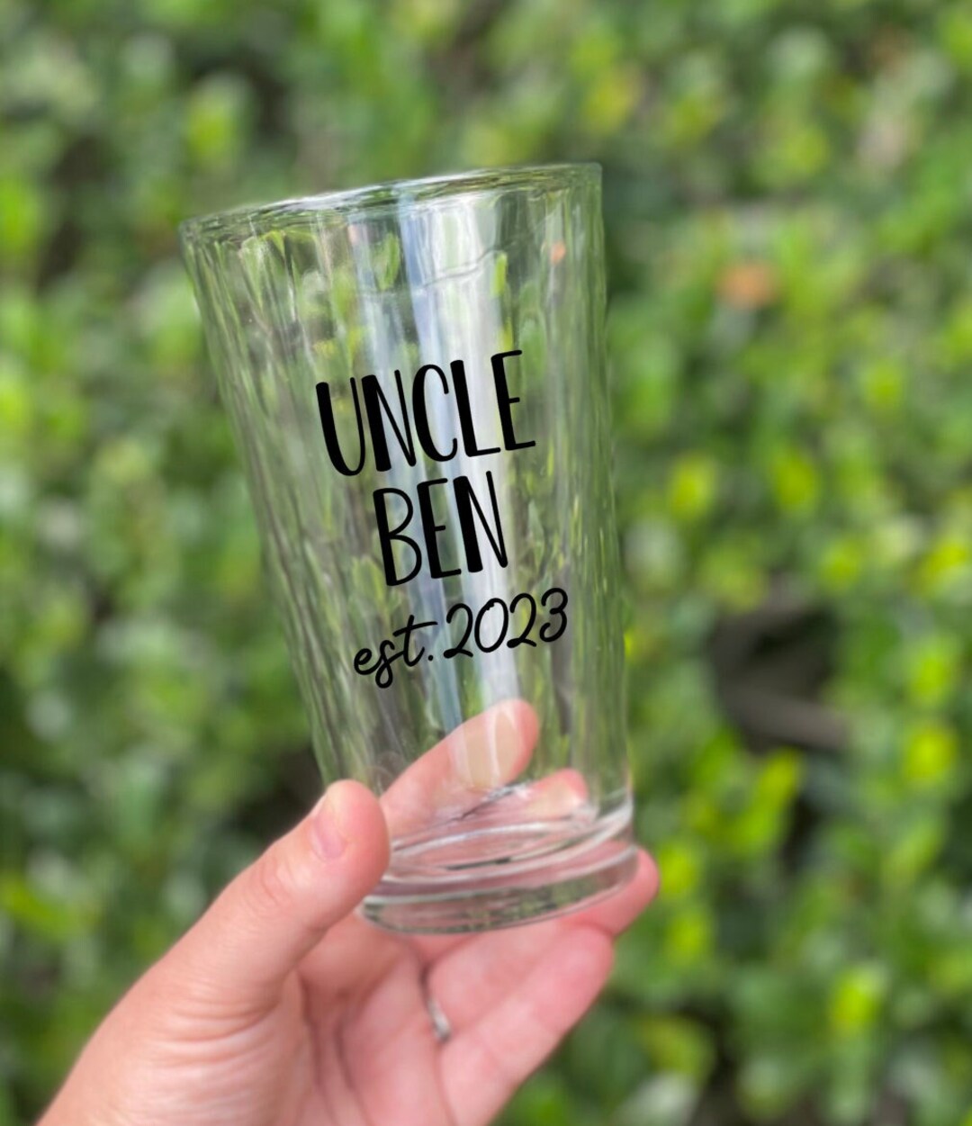 Uncle Beer Glass, Uncle Gift, Gift for Uncle, New Baby Gift, Uncle