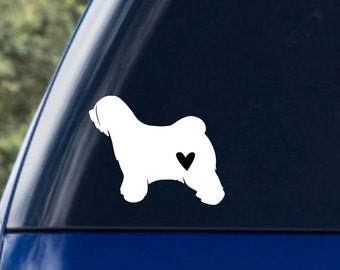 tibetan terrier decal, tibetan terrier car decal, tibetan terrier sticker, tibetan terrier mama, tibetan terrier dad, tibetan terrier pet