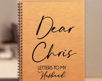 Loss of Husband Sympathy Gift, Spouse Memorial Gift, Letters to My Husband in Heaven, Husband Memorial Journal, Personalized Grief Journal
