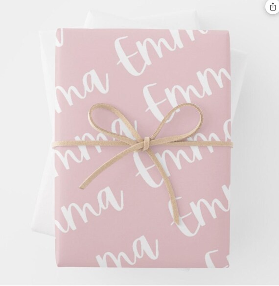 Custom Name Personalized Wrapping Paper, Custom Wrapping Paper, Gifts for Her, Wrapping Paper for Gifts, Custom Gift Wrap, Gift Wrap Roll